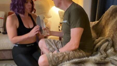 Slippered, Belted, Caned & Tawsed in Leggings