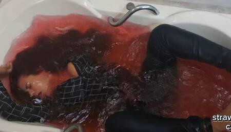 Invisible energy pushes me inside the bathtub 2