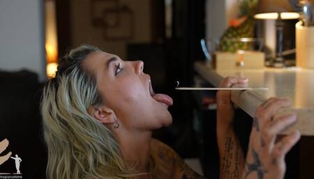 Gigi Shrunk and Swallowed Willingly - 4K