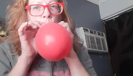 Popping a Couple Small Balloons