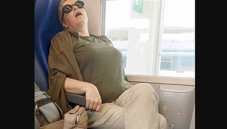 Crossed Legs Orgasm on a Train