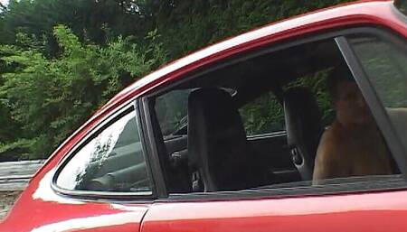 Hot French Babe Showing Her Riding Skills After a Car Wash