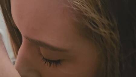 Draining him with my mouth then drinking all his cum