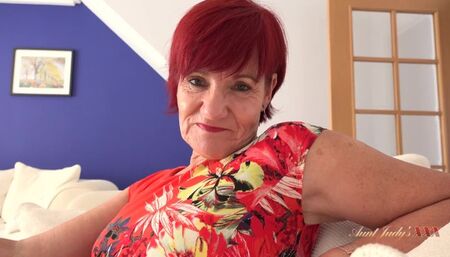Aunt Judy's XXX - Your 64yo Big Tit Step-Auntie Mrs. Linda Catches you with a Dirty Magazine (POV)