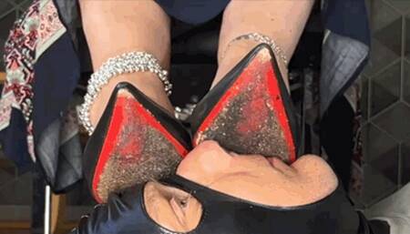 CC - Louboutin Red, Encrusted Dirt