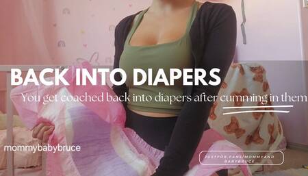 Your Step-Mommy Puts You Back Into Diapers After You Cum
