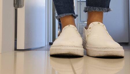 My dirty sneakers to clean and then sweaty soles