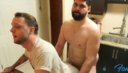 A Little Doggy in the Kitchen Never Hurt Nobody;) P.s Tats Friend Was Staying Over so We Had to Keep It Down Lol