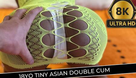 18yo Tinny Asian Double Cum
