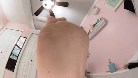 **VR 360** Cum Worship The Sexy Feet Of Goddess Tyler Lynn