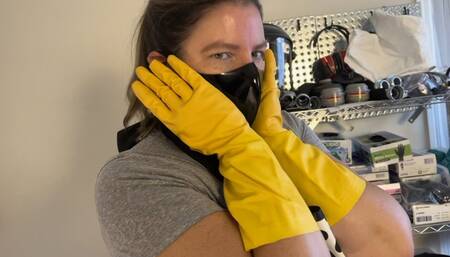 STEP MOM HUMILIATES AND PUNISHES YOU WEARING GLOVES