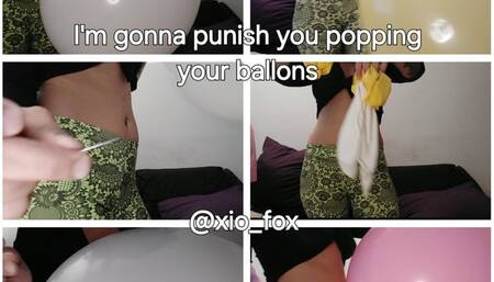 I'm gonna punish you and POP this ballons SPA & ENG