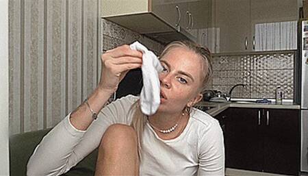 Smelly dirty white socks! MP4