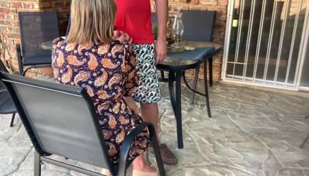 Cheating Wife Sucking Cock Outdoor Blowjob