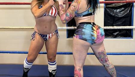 Twerk Queen Katie Forbes v Jen Thomas women's wrestling match