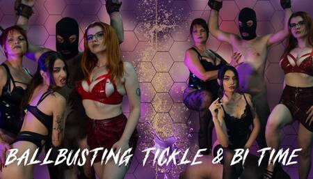 Ballbusting Tickle BI Time ft Mistress Andreea & Black Cat