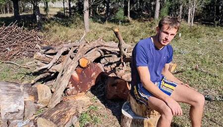 Gymboy Gets A Caning