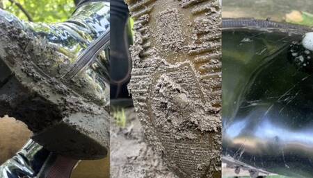 Collection 6 pair muddy boots