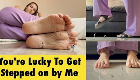 You're lucky to get stepped on by me - 4K Gigantic Andrea