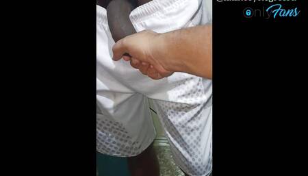 He touched my friend's huge, thick black penis and me.
