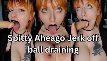 Spitty Aheago Jerk off ball draining