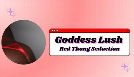 Red Thong Seduction: Ebony Domme's Allure