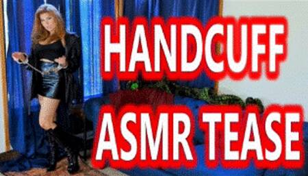 Handcuff ASMR Tease - Candle Boxxx Female Domination Handcuffs and Shackles Cock Tease Handcuff Fetish Shackles Fetish Leather Fetish Femdom POV 4k