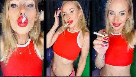 Smoking for my step daddy (POV) Marlboro 100