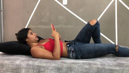 My Stepsister Gets to Seduce Me to Eat My Big Cock at Home