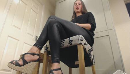 Worship My Feet in these shoes slave POV (AVI)
