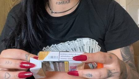 Just me and my ashtray