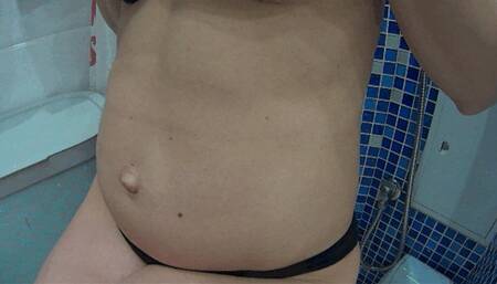 Natural sounds of my bloated belly