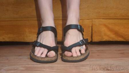 Playing with sticky marshmallow goo in my Birkenstocks *discounted replay*