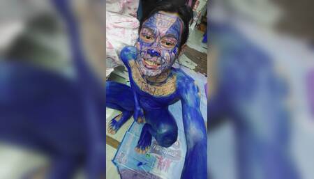 Clown likes to play with colors 56
