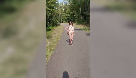 Hay Babe Goes for a Walk on the Greenway