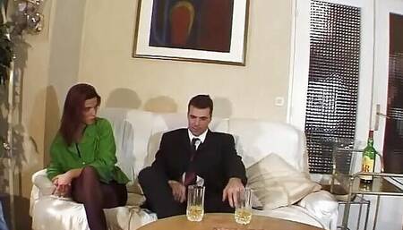 Two Wild French Sluts Giving Two Lucky Dudes Time of Their Life