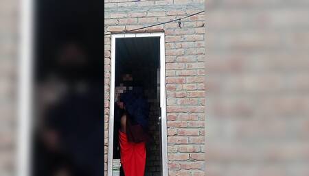 Village Lover Morning Sex Girlfriend Got Her Dick Sucked in the Bathroom Early in the Morning