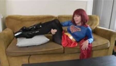 Evil Supergirl Melted after TRYING to Seduce you Pantyhose POV Foot Smell MP4 720