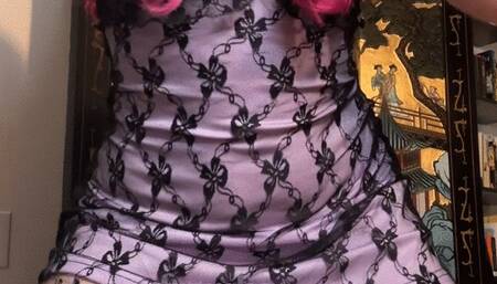 Sucking and Riding a Thick Dildo