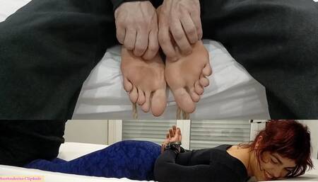 Perfect therapy for brats with big feet (pov feet + body camera)
