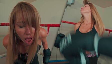 Strip Boxing Belly Punch Puke Match (1080p)