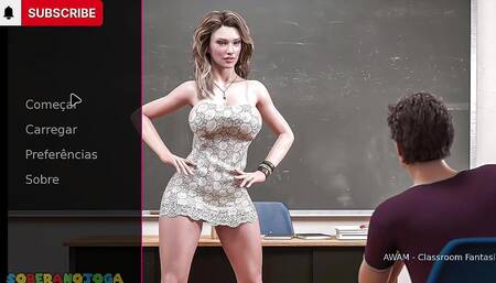 Awam- Classrrom Fantasie- Fucking the Teacher's Pussy in the Classroom