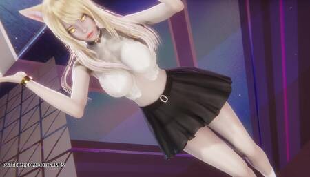 [mmd] Viviz - Maniac Ahri Sexy Striptease Dance League of Legends Uncensored Hentai 4K