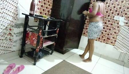 Indian Girl Adira Masturbates Her Wet Pussy with a Big Cucumber