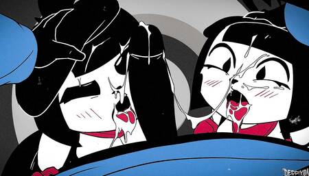 Two Cute Mime Get's Fucked and Cummed All Over. Deprixon