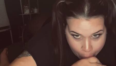 Pigtails and blowjobs