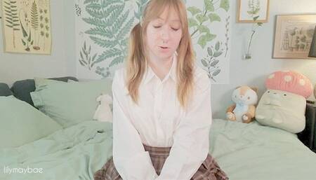 Schoolgirl Body Worship JOI