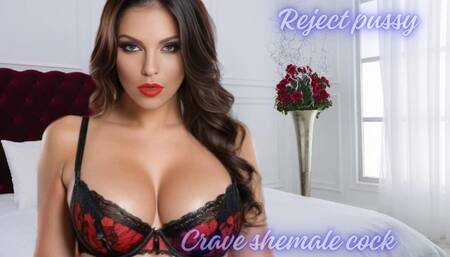 ** AFFIRMATIONS TO REJECT PUSSY AND CRAVE SHEMALE COCK **