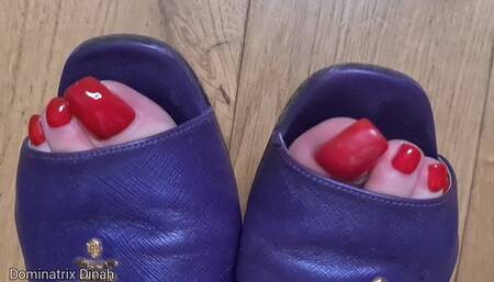 Teasy, teasy with my feet in slippers