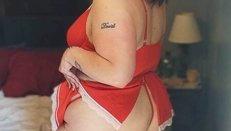 BBW Maid Strip Tease